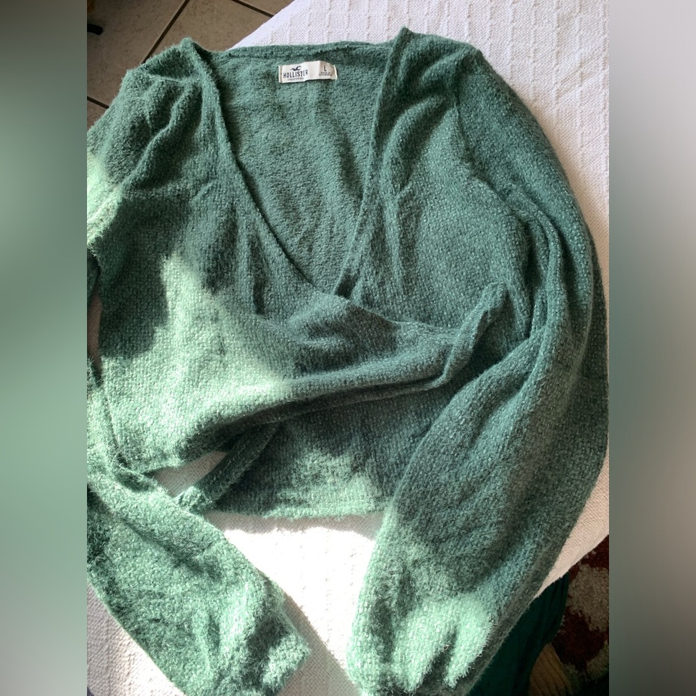 Emerald green Hollister Cardigan